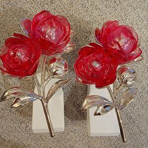 #Bath&Bodyworks Pink Roses #Fragrance #Wallflower Plugs #NIGHTLIGHTS Set Of 2